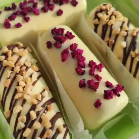 Зефир без сахара в белом шоколаде